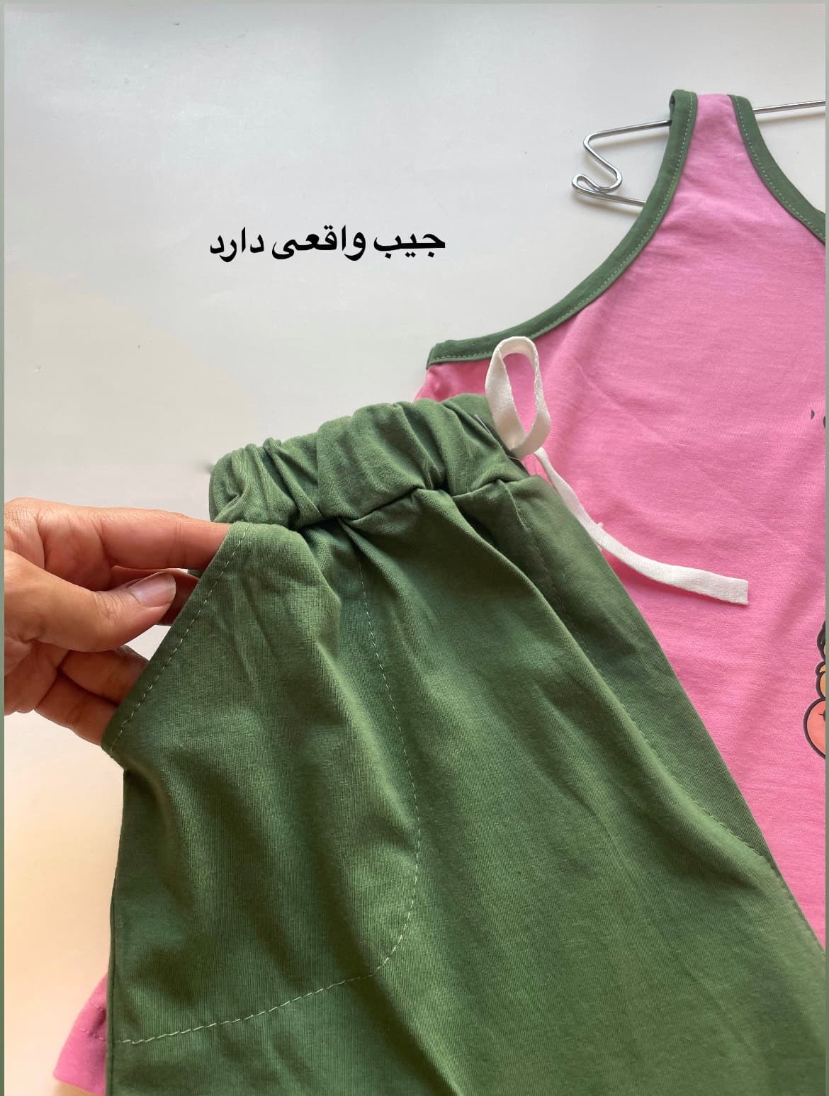 ست تاپ شورتک نخ پنبه آرامش — تصویر ۶