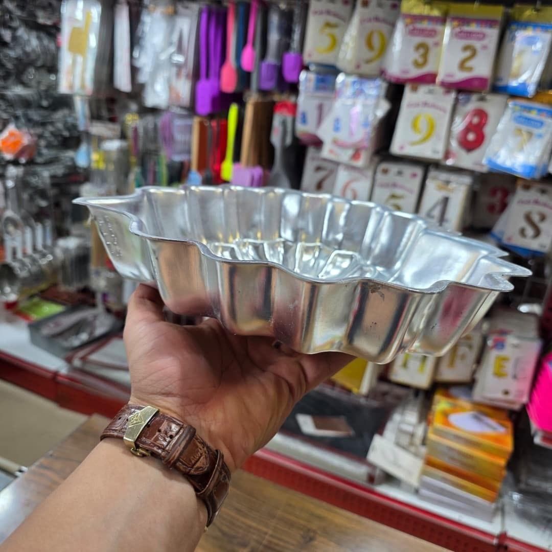 قالب کیک آلومنیوم طرح قلب طرحدار — تصویر ۴