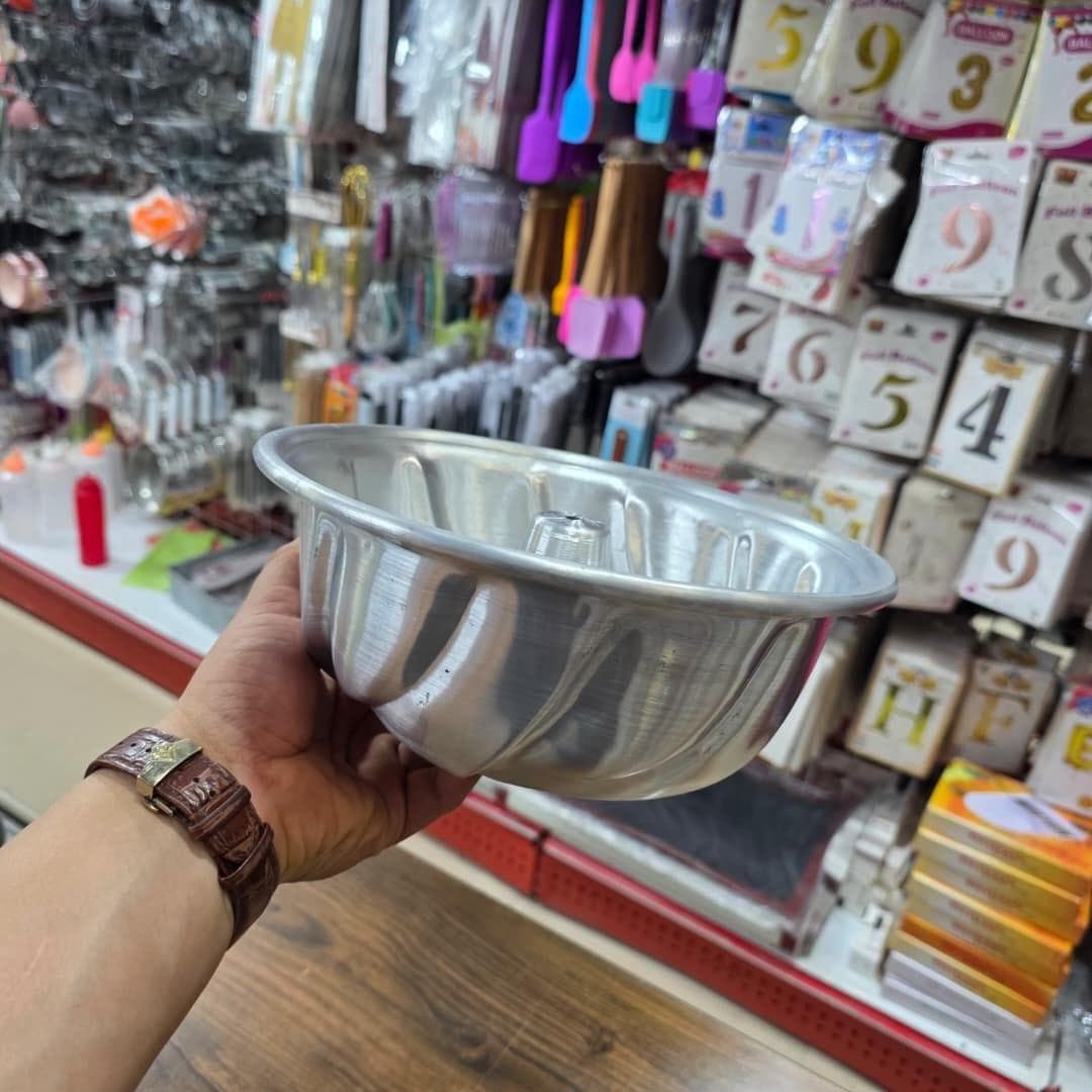 قالب کیک شیفون دار آلومنیوم طرح منتوس — تصویر ۴