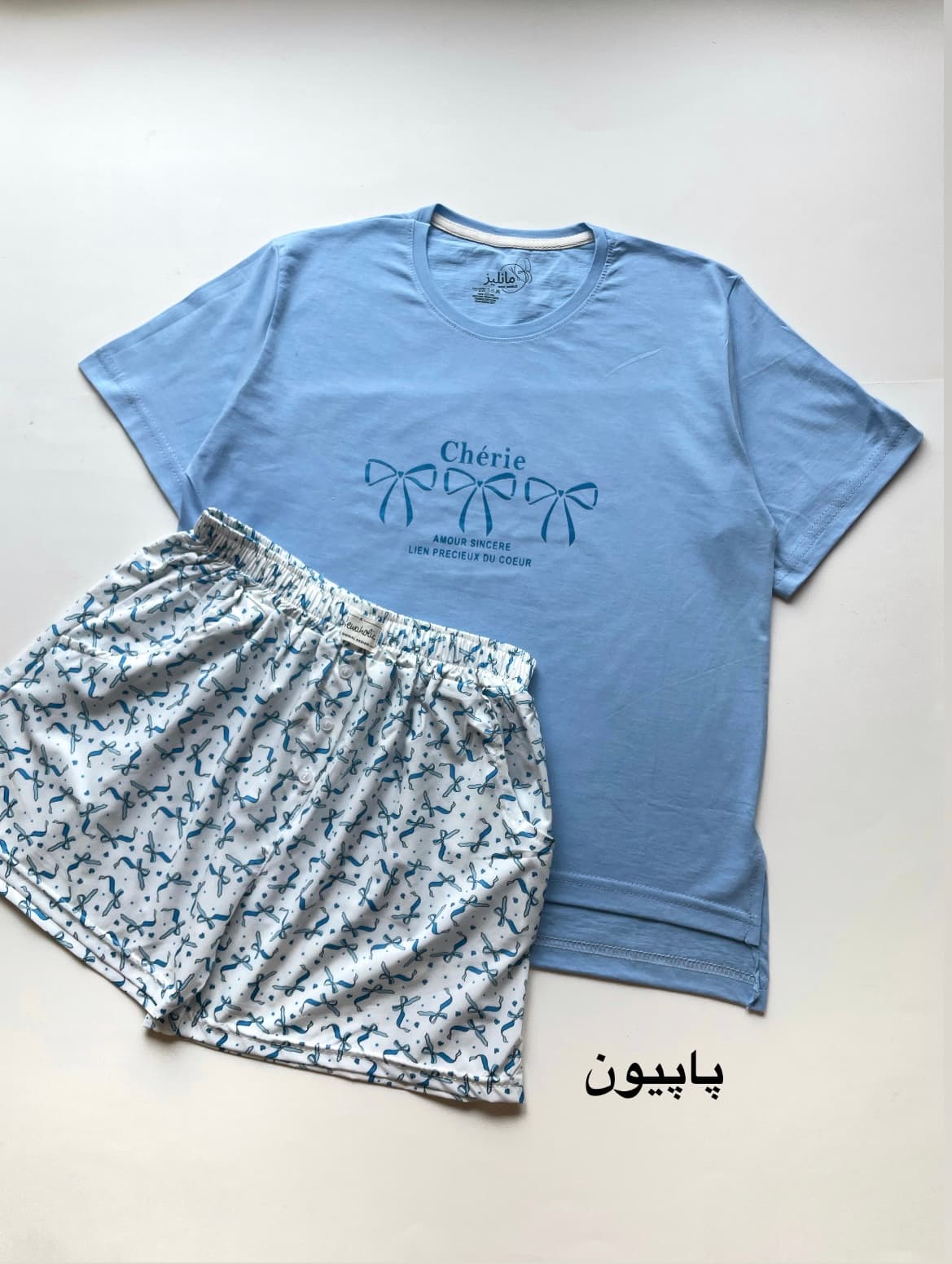 ست تیشرت شورتک پینترستی زنانه — تصویر ۵