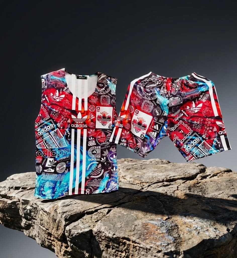 ست تاپ و شلوارک مردانه زنانه اسپرت ادیداس adidas