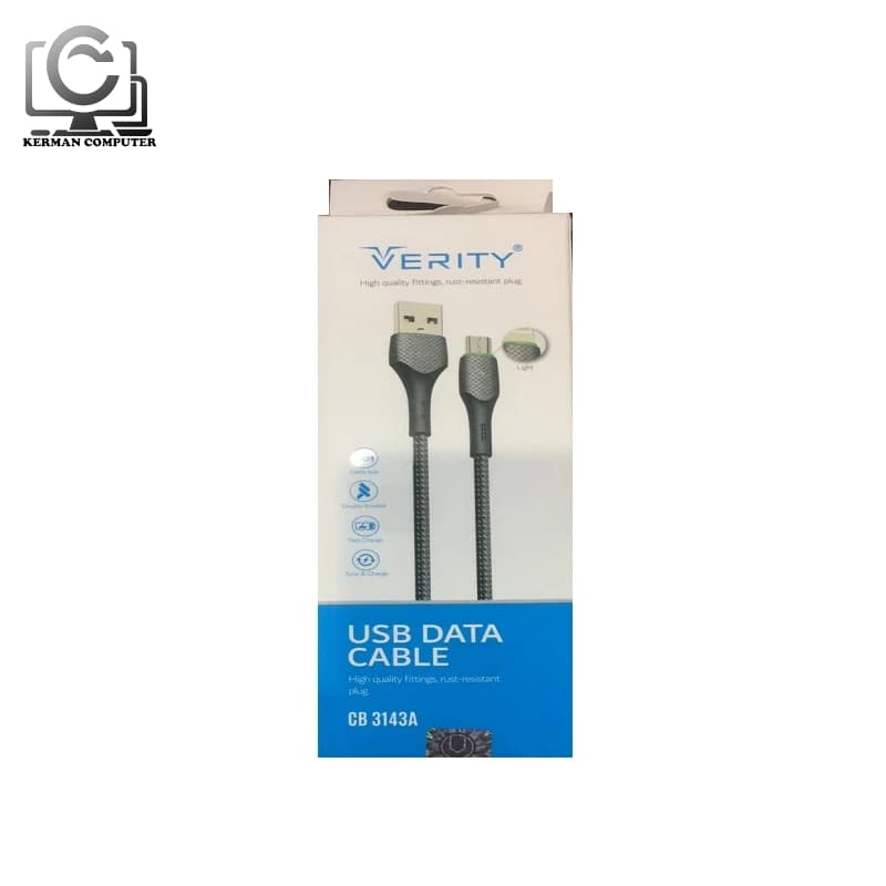 کابل تبدیل USB به microUSB وریتی مدل CB3143A طول 1 متر