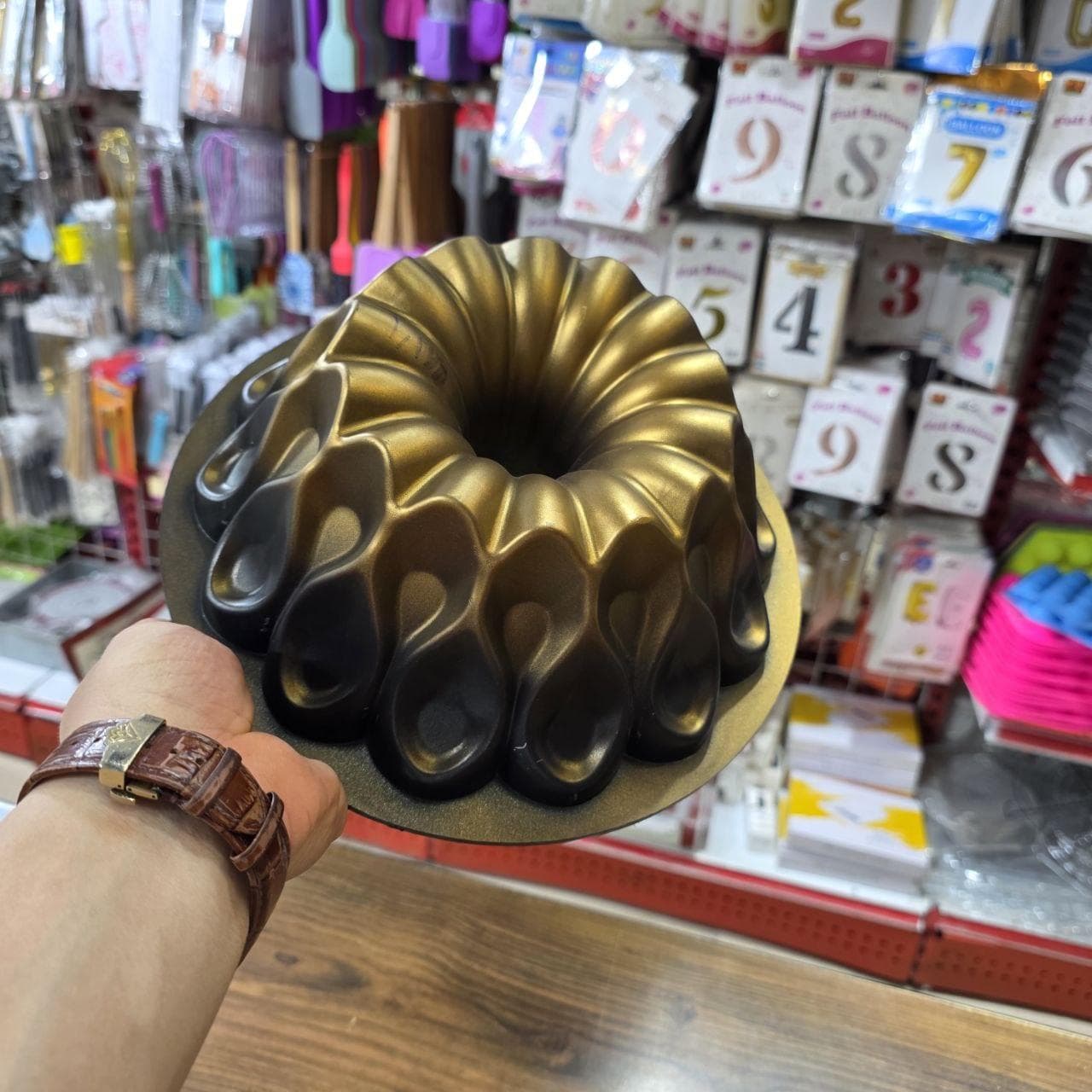 قالب کیک چدنی ترکیه طرح آبشاری شیفون دار — تصویر ۵