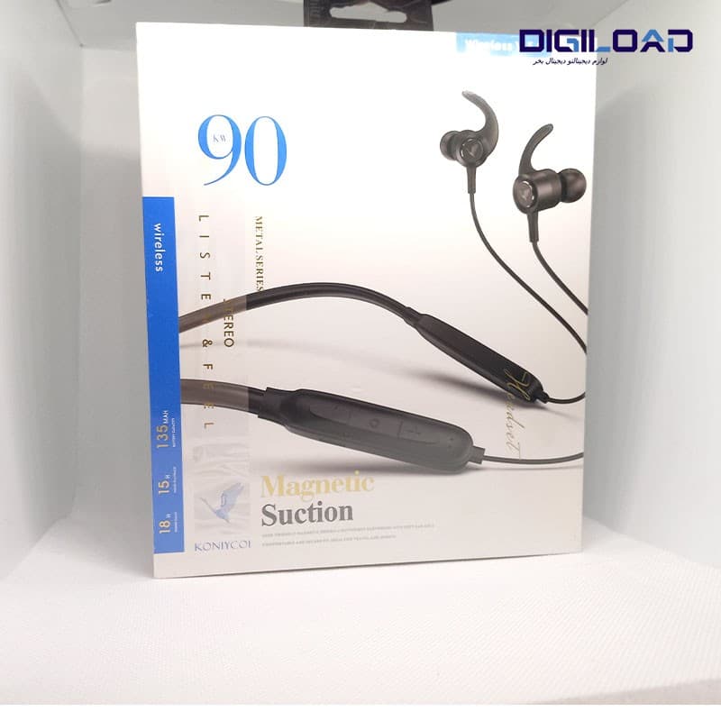 هدفون بلوتوثی مدل MAGNETIC SUCTION KW90 — تصویر ۲