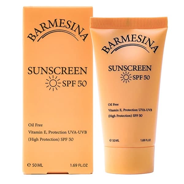 کرم ضد آفتاب SPF 50بارمسینا بدون رنگ مناسب پوست چرب (کپی) — تصویر ۴