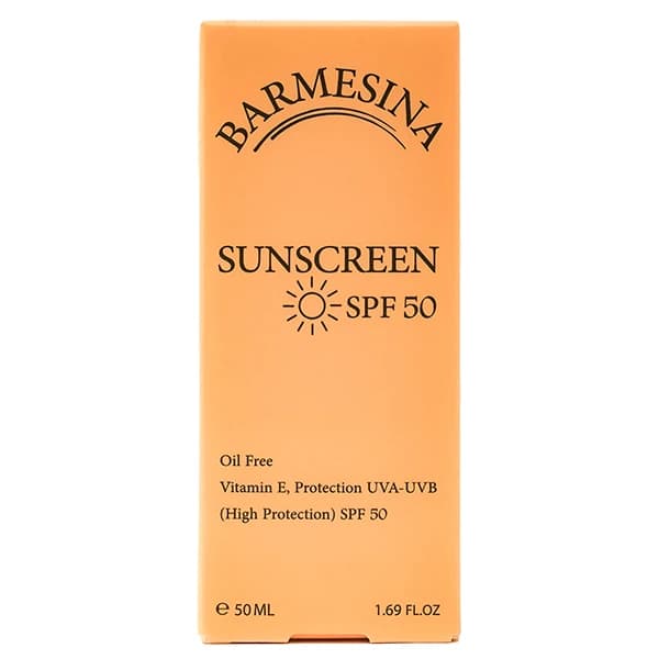 کرم ضد آفتاب SPF 50بارمسینا بدون رنگ مناسب پوست چرب (کپی) — تصویر ۳