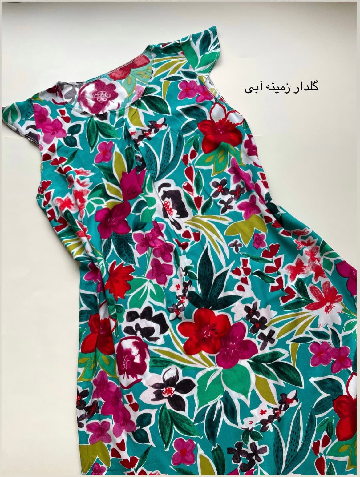 سارافون سرشونه عروسکی نخی قواره دار زنانه — تصویر ۴