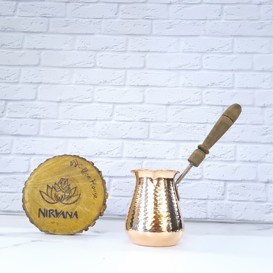 قهوه جوش (قهوه ترک) مدل جذوه مسی — تصویر ۴