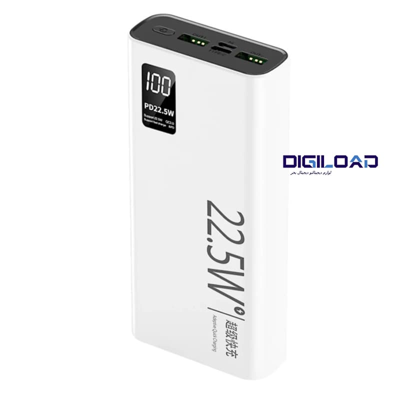 پاور بانک سوو مدل PD-102 22.5W ظرفیت 20000 میلی امپر ساعت