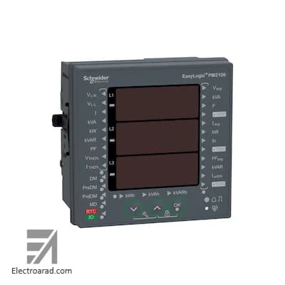 پاورمتر اشنایدر کد PM2120 با نمایشگر LED و پورت RS485 — تصویر ۲