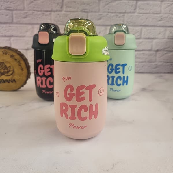 قمقمه (تراول ماگ) مدل GET RICH — تصویر ۴