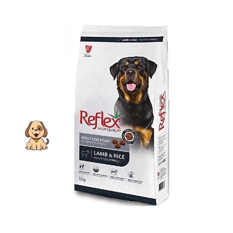 غذا خشک سگ با طعم بره و برنج رفلکس وزن 15 کیلوگرم Reflex Lamb & Rice — تصویر ۲