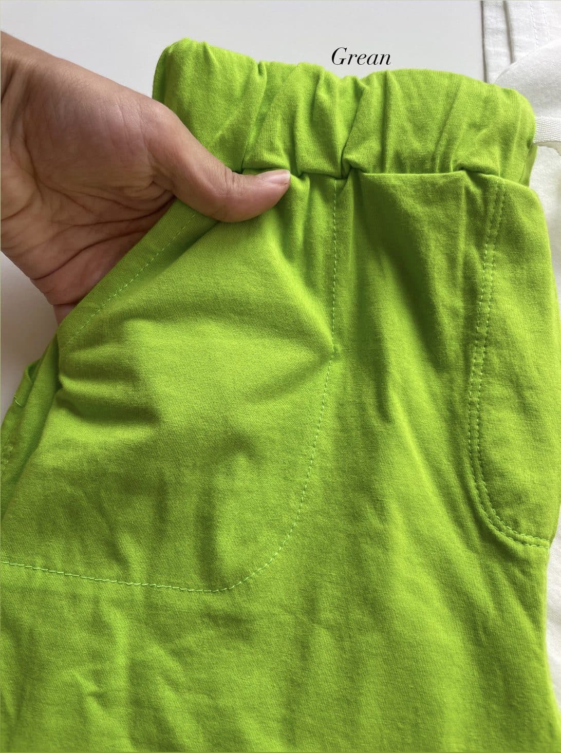 ست تیشرت شورتک آووکادو دخترانه — تصویر ۵