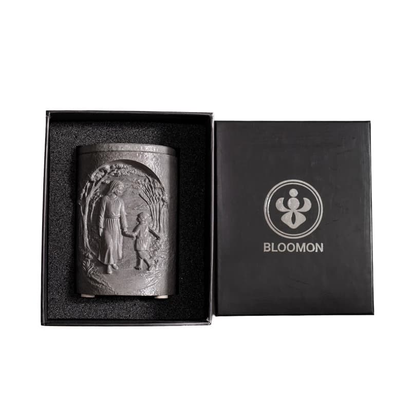 شمع دستساز Bloomon مدل مادر، رنگ خاکستری — تصویر ۴