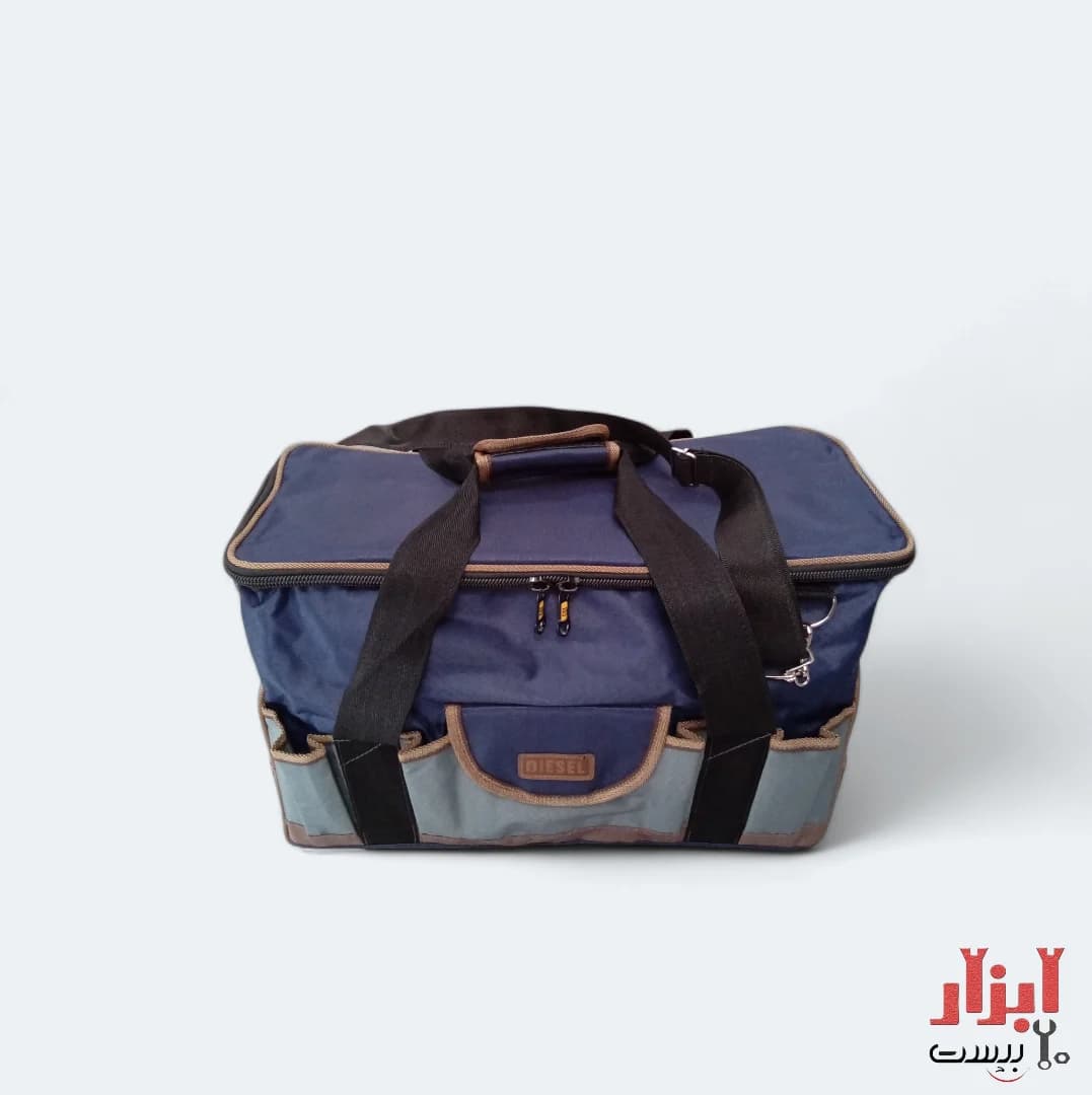 کیف ابزار برزنتی مکعبی بزرگ 9 جیب — تصویر ۲