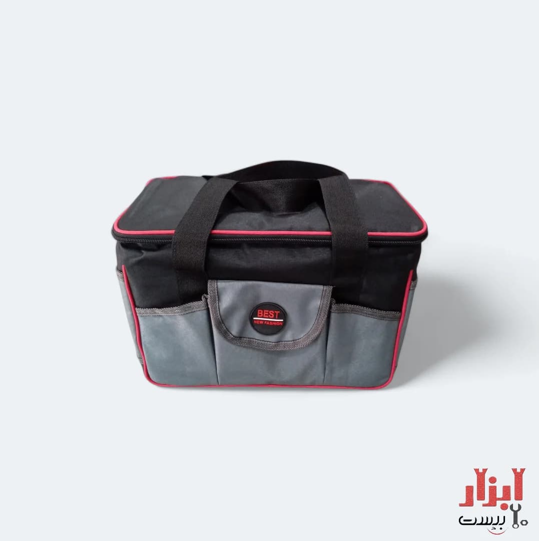 کیف ابزار برزنتی مکعبی متوسط 6 جیب — تصویر ۲