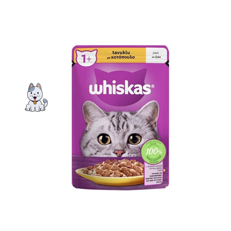 پوچ گربه ویسکاس طعم مرغ 85 گرم Whiskas — تصویر ۲