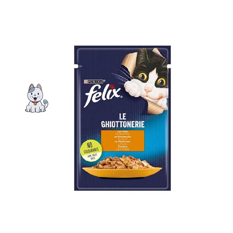پوچ گربه فلیکس طعم مرغ 85 گرم Felix — تصویر ۲