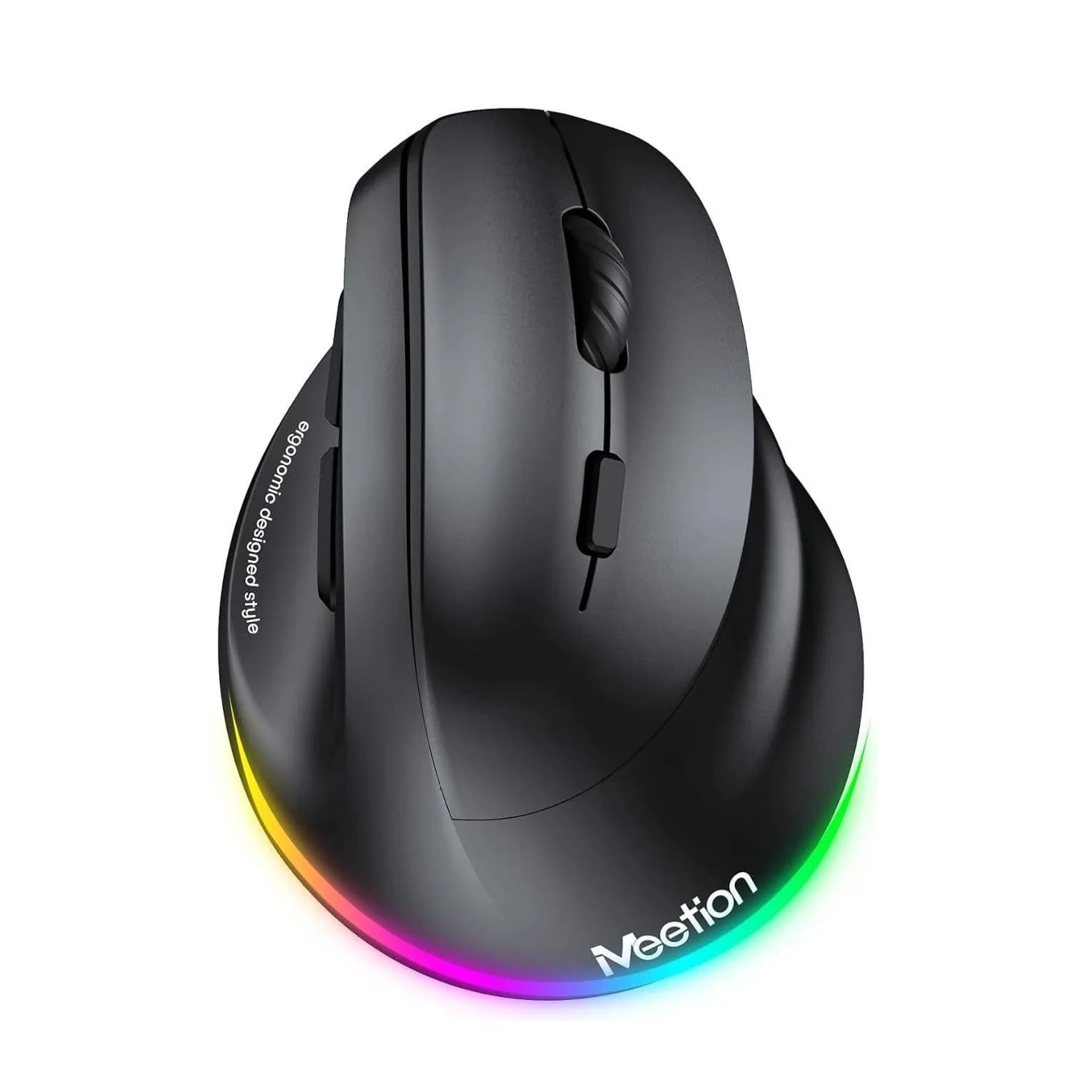 ماوس بی سیم ارگونومیک میشن مدل BTM010R | موس عمودی RGB شارژی با اتصال بلوتوث و دانگل — تصویر ۲