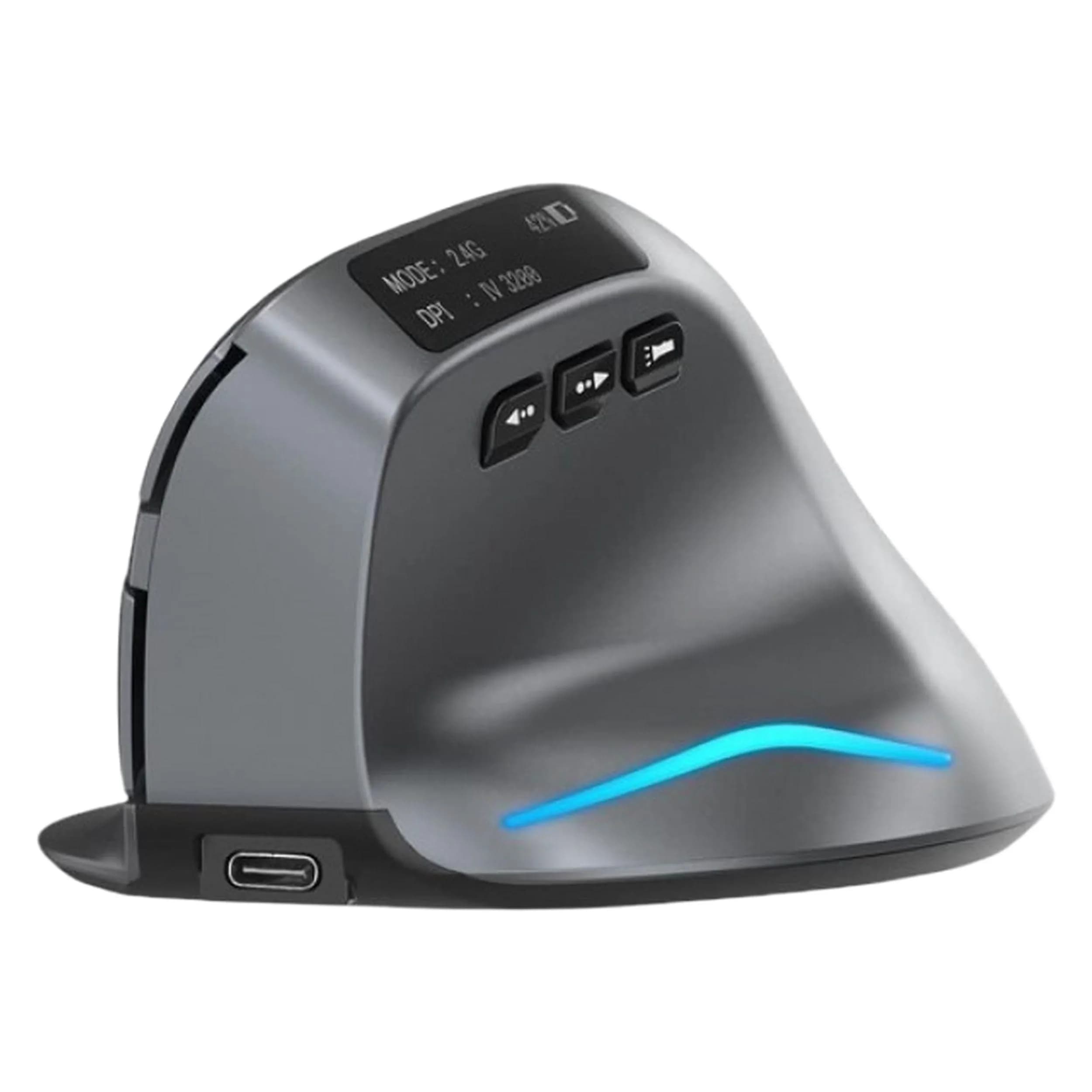 ماوس بی سیم گیمینگ زیلوتس F-26C | طراحی عمودی ارگونومیک و RGB حرفهای — تصویر ۲