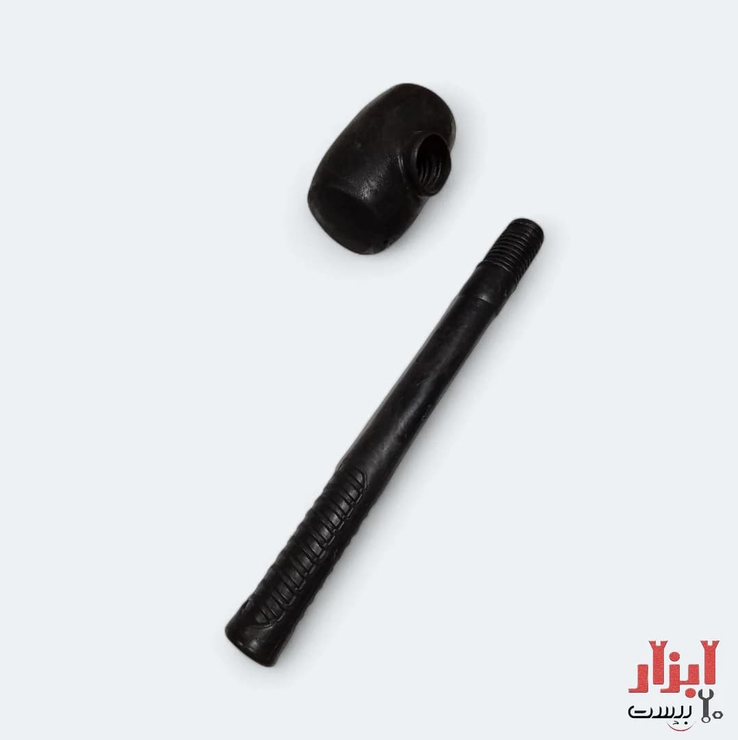 چکش لاستیکی دسته فایبر 465 گرم — تصویر ۳