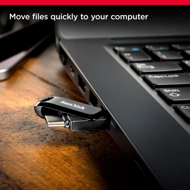 فلش مموری 64 گیگابایت سن دیسک مدل Ultra Dual Drive GO USB Type-C — تصویر ۵