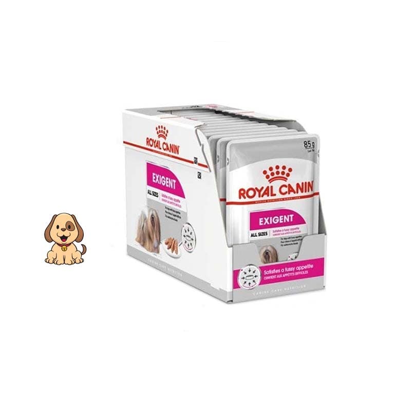 پوچ سگ بدغذا رویال کنین 85 گرم Royal Canin Exigent