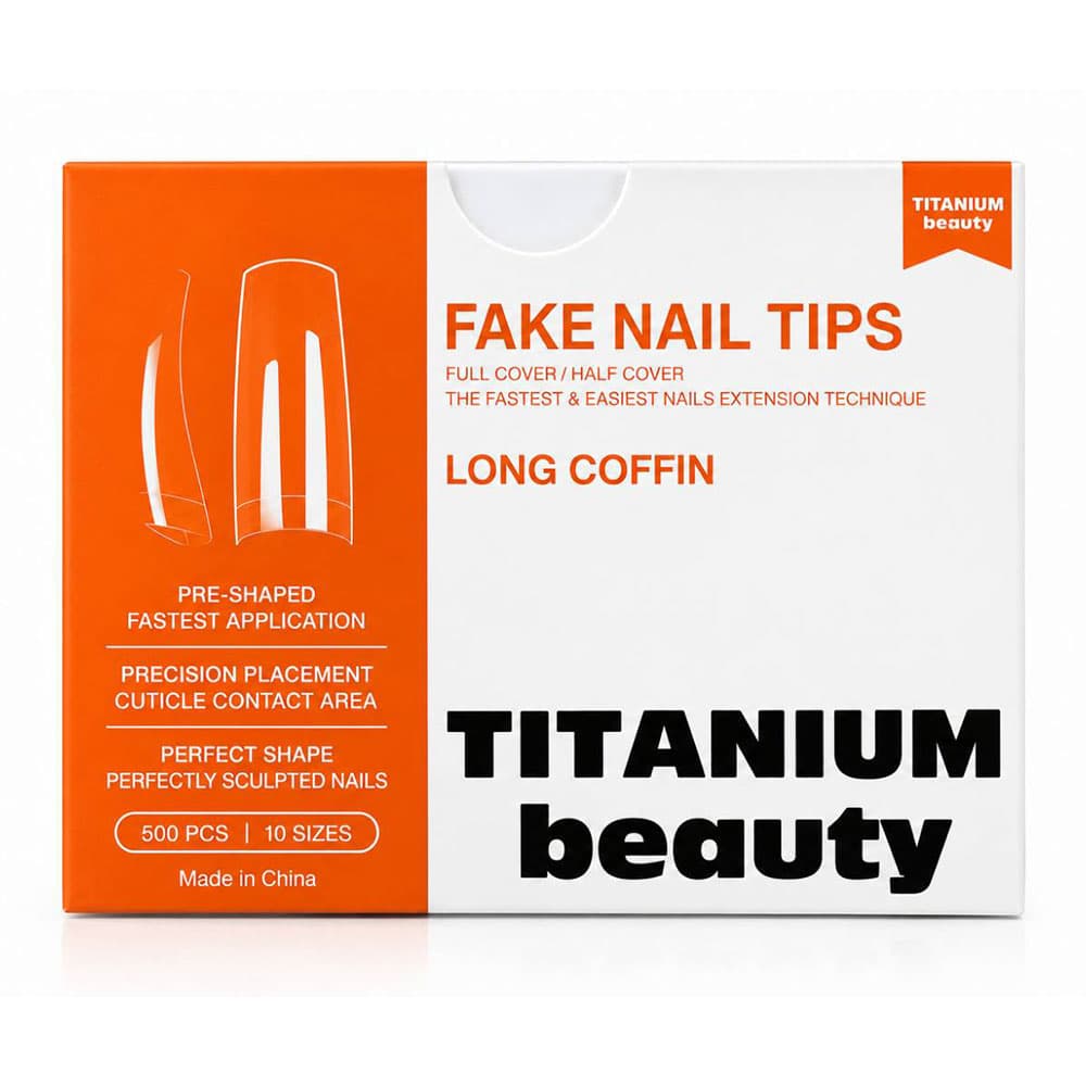 تیپ ناخن 500 عددی تیتانیوم بیوتی TITANIUM BEAUTY