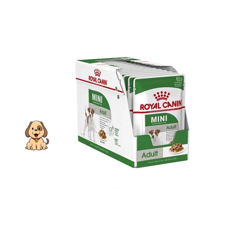 پوچ سگ بالغ نژادکوچک رویال کنین 85 گرم Royal Canin Mini Adult