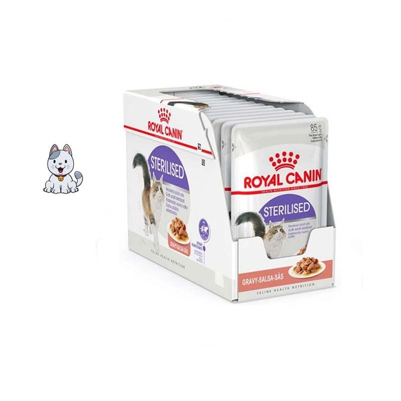 پوچ گربه عقیم شده خورشتی رویال کنین 85 گرم Royal Canin Sterilised