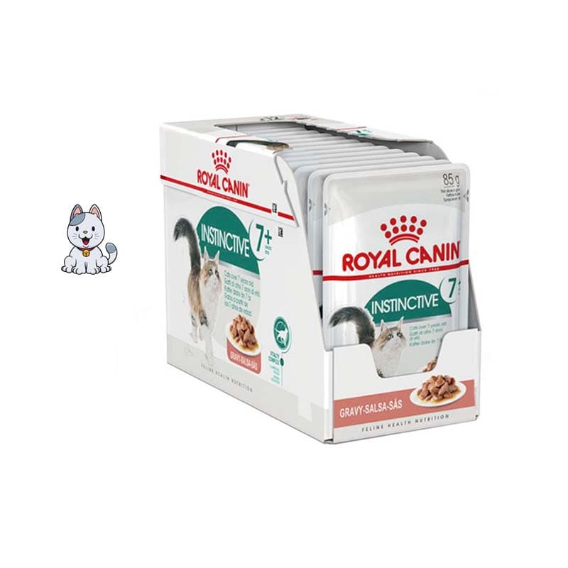 پوچ گربه بالای 7 سال خورشتی رویال کنین 85 گرم Royal Canin Instinctive