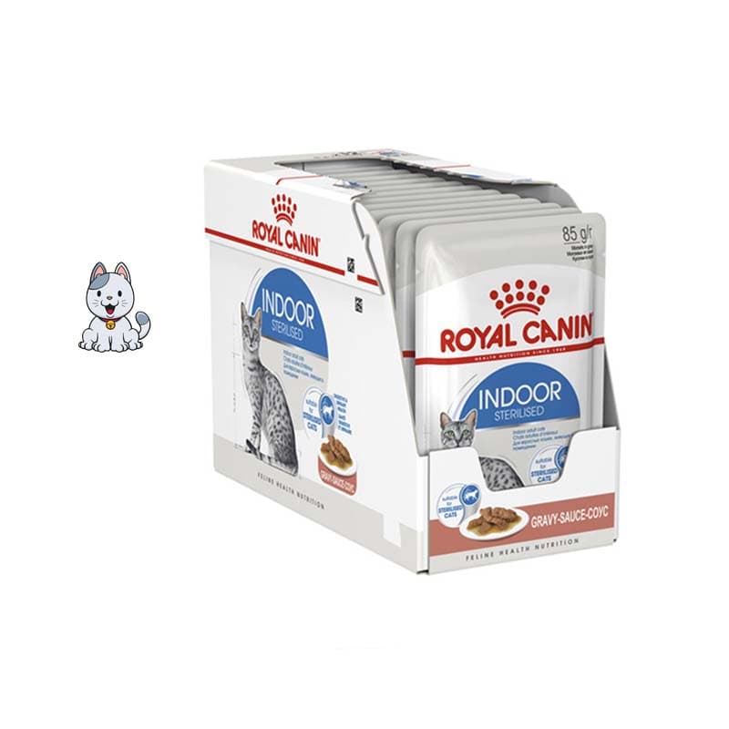 پوچ گربه خانگی عقیم شده خورشتی رویال کنین 85 گرم Royal Canin Indoor Sterilised
