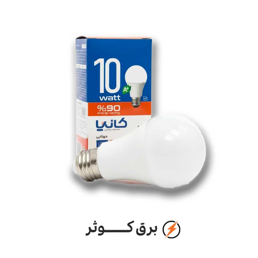 کانیا لامپ حبابی 10 وات سفید