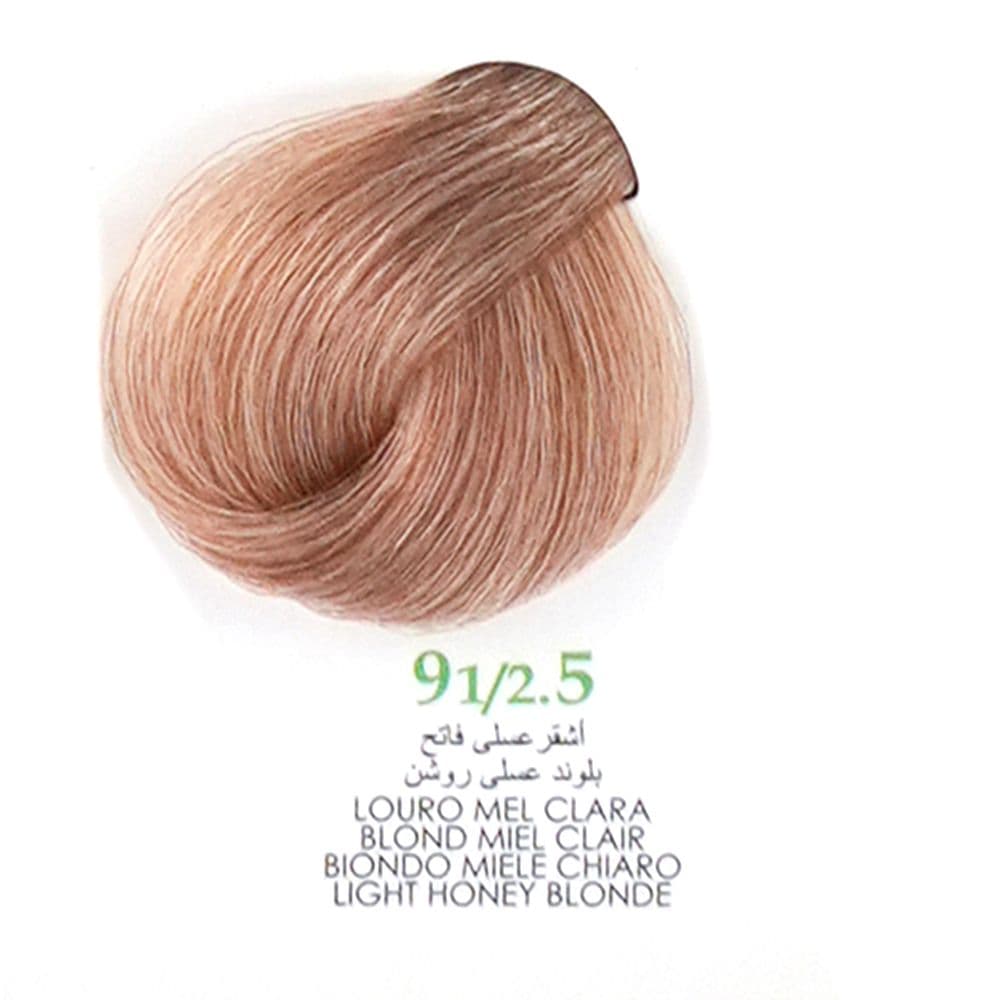 رنگ مو کم آمونیاک120 میل گارنیک 91.2.5 بلوند عسلی روشن LIGHT HONEY BLONDE GARNIC ASH — تصویر ۳