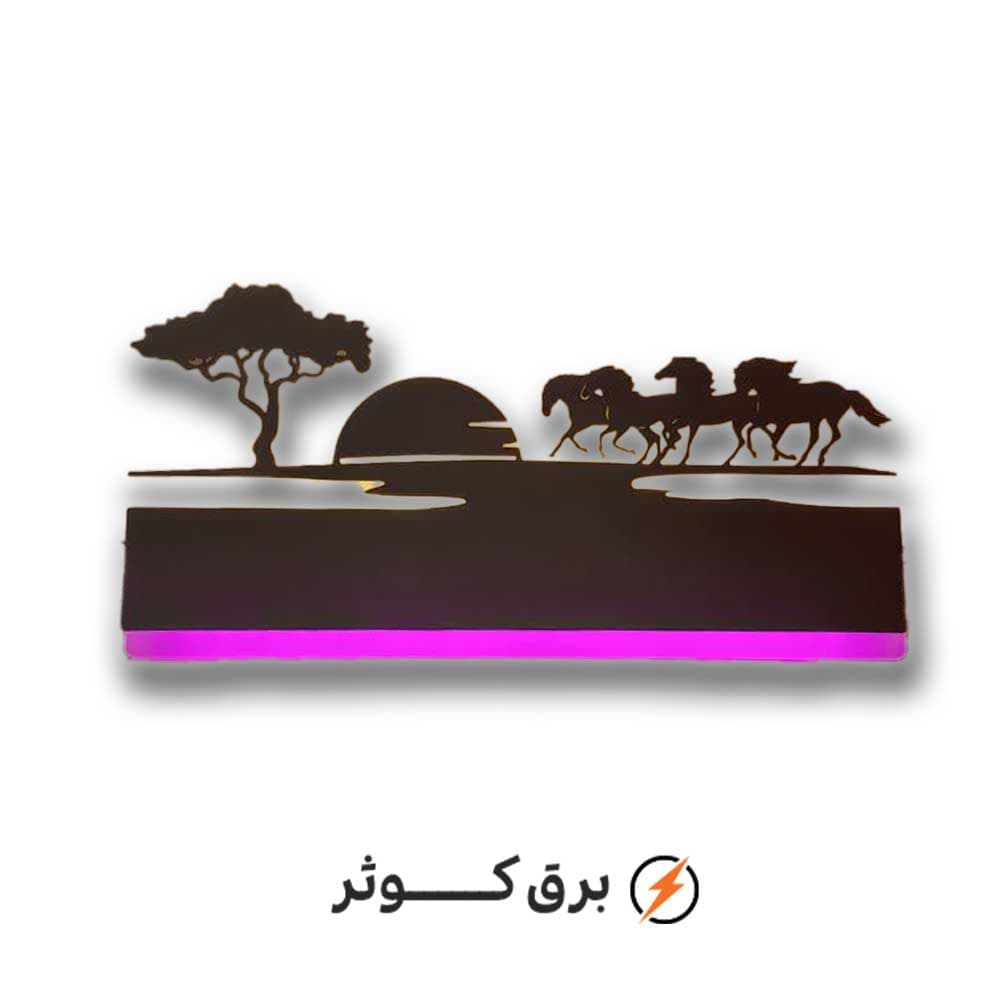 شبخواب مستطیلی (اسبها و غروب)