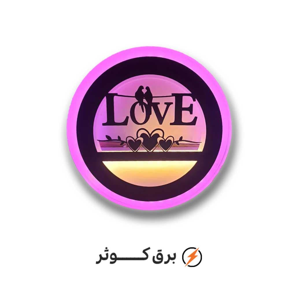 شبخواب LED گرد بزرگ (LOVE) — تصویر ۲