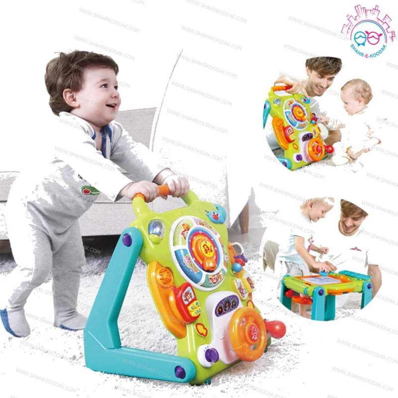 2107 واکر و ميز دو کاره – Three in One Baby Sit to Stand Walker