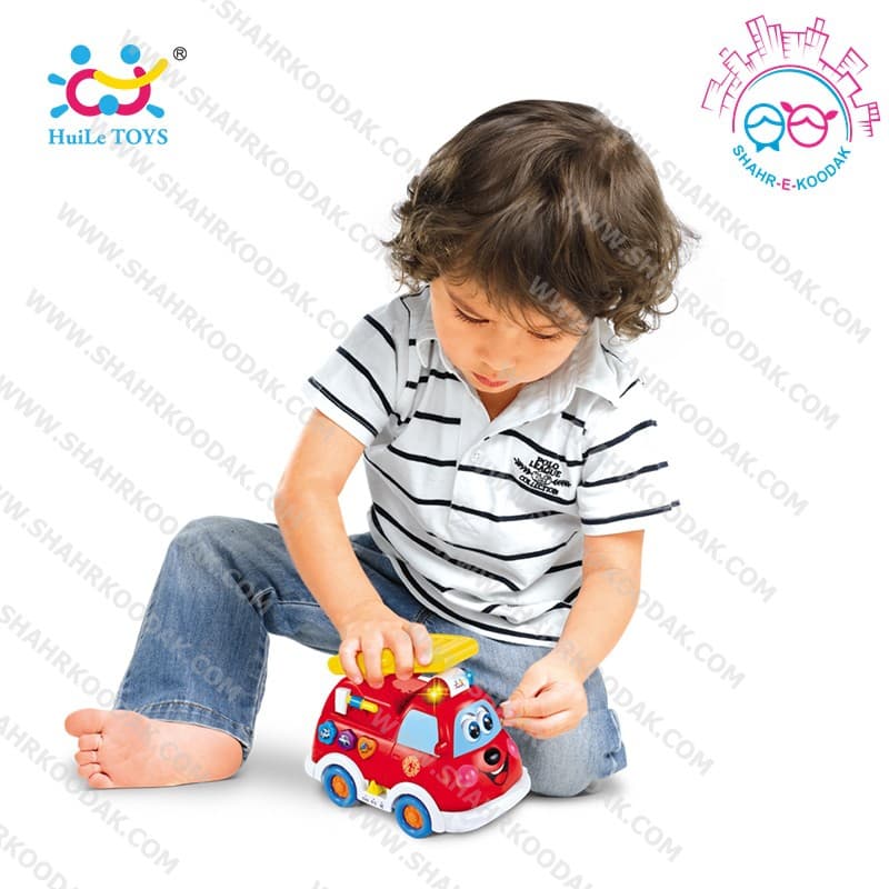 ماشين آتشنشاني فکري هولي تويز 526 – Huile Toys Bilingual Intellectual Fire Truck