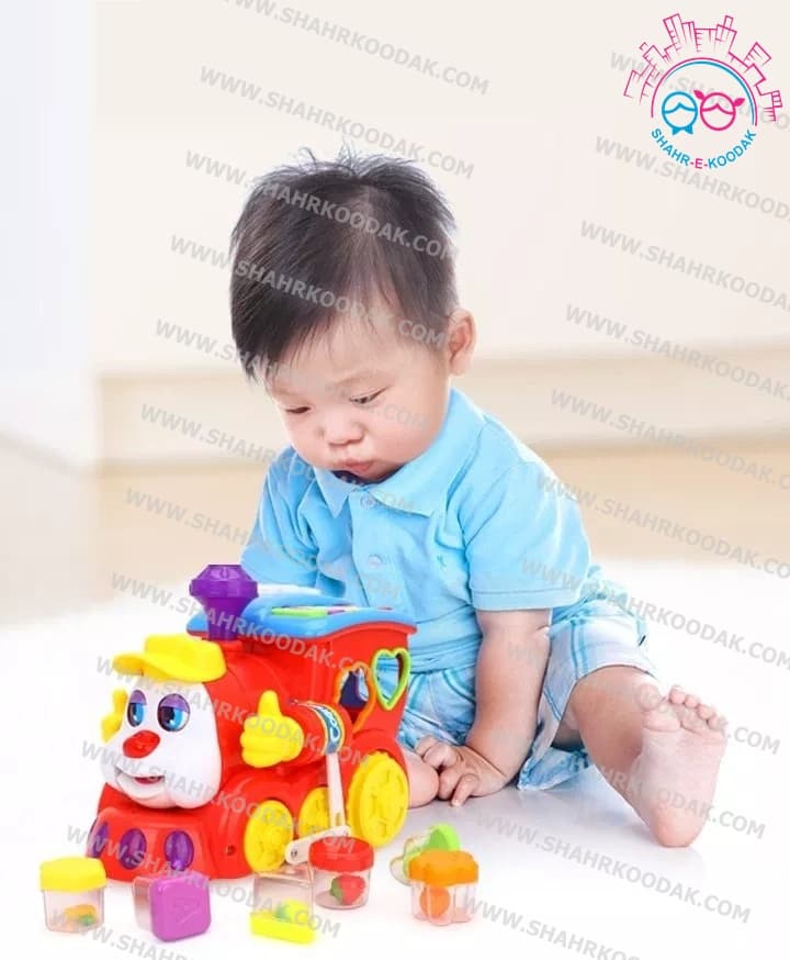 قطار جايگذاري اشکال آموزشي ارگ دار هولي تويز 556 – Huile Toys Smart Q & A Train