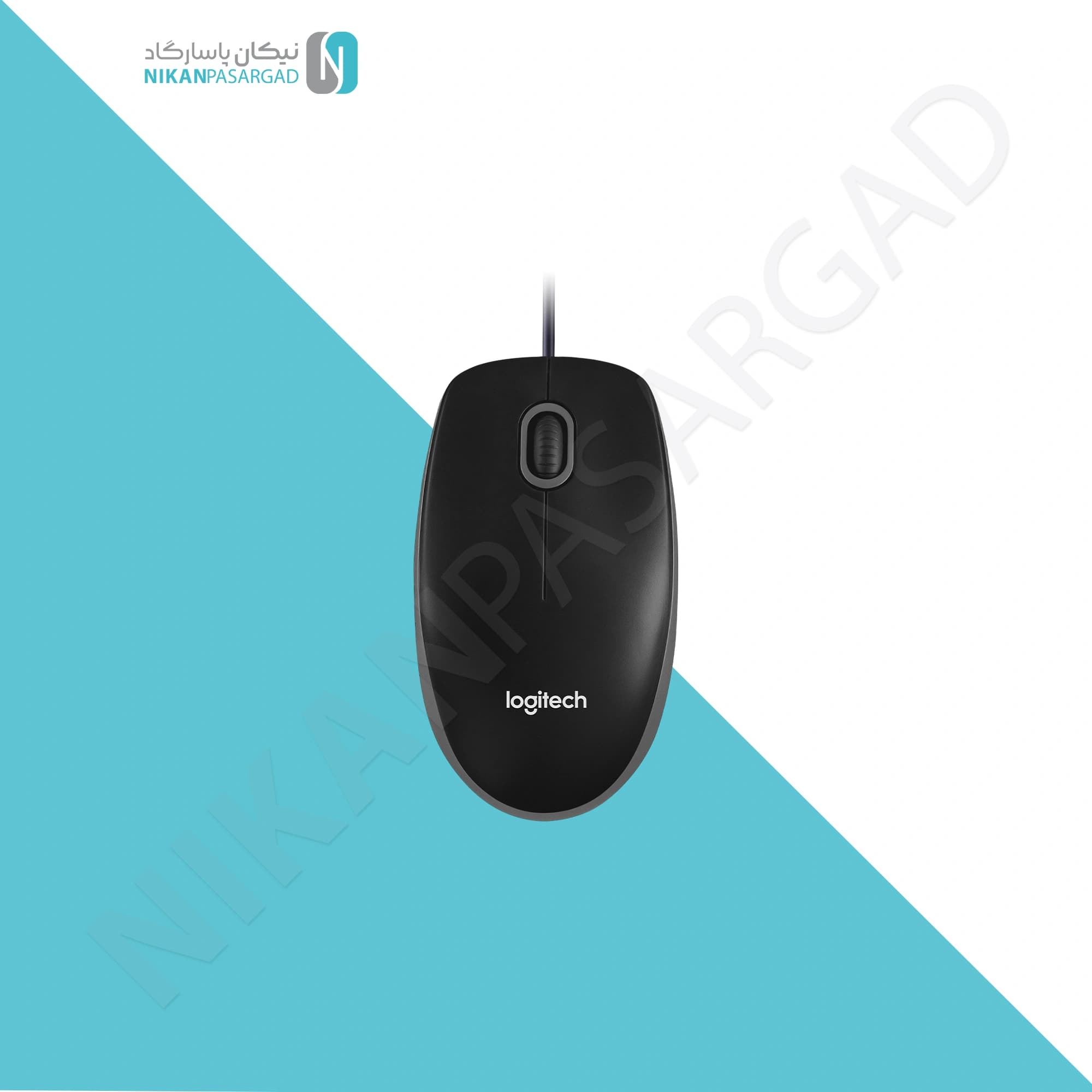 ماوس باسیم لاجیتک Logitech B100 | ماوس اداری و خانگی — تصویر ۶