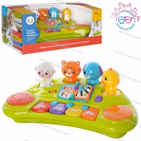 ارگ کتابی با صدای حیوانات هولی تویز 2103 -Huile Toys Funny Animal Keyboard