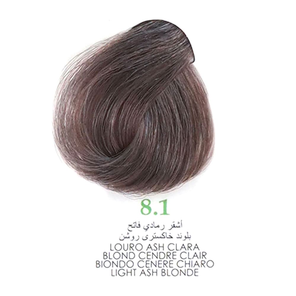 رنگ مو کم آمونیاک120 میل گارنیک 8.1 بلوند خاکستری روشن LIGHT ASH BLONDE GARNIC ASH — تصویر ۳