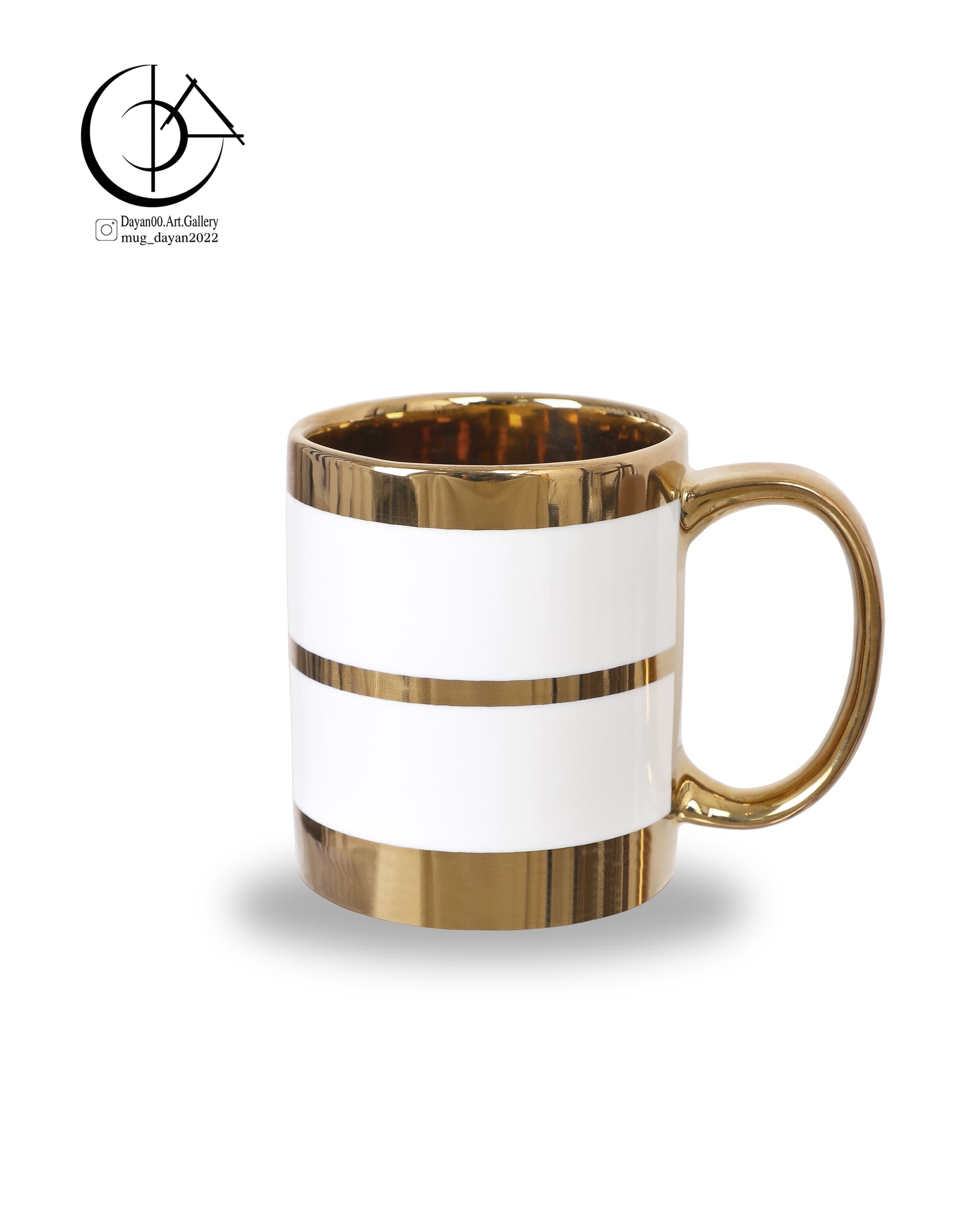 ماگ چینی دایان گالری مدل Cg110 رنگ طلایی — تصویر ۲