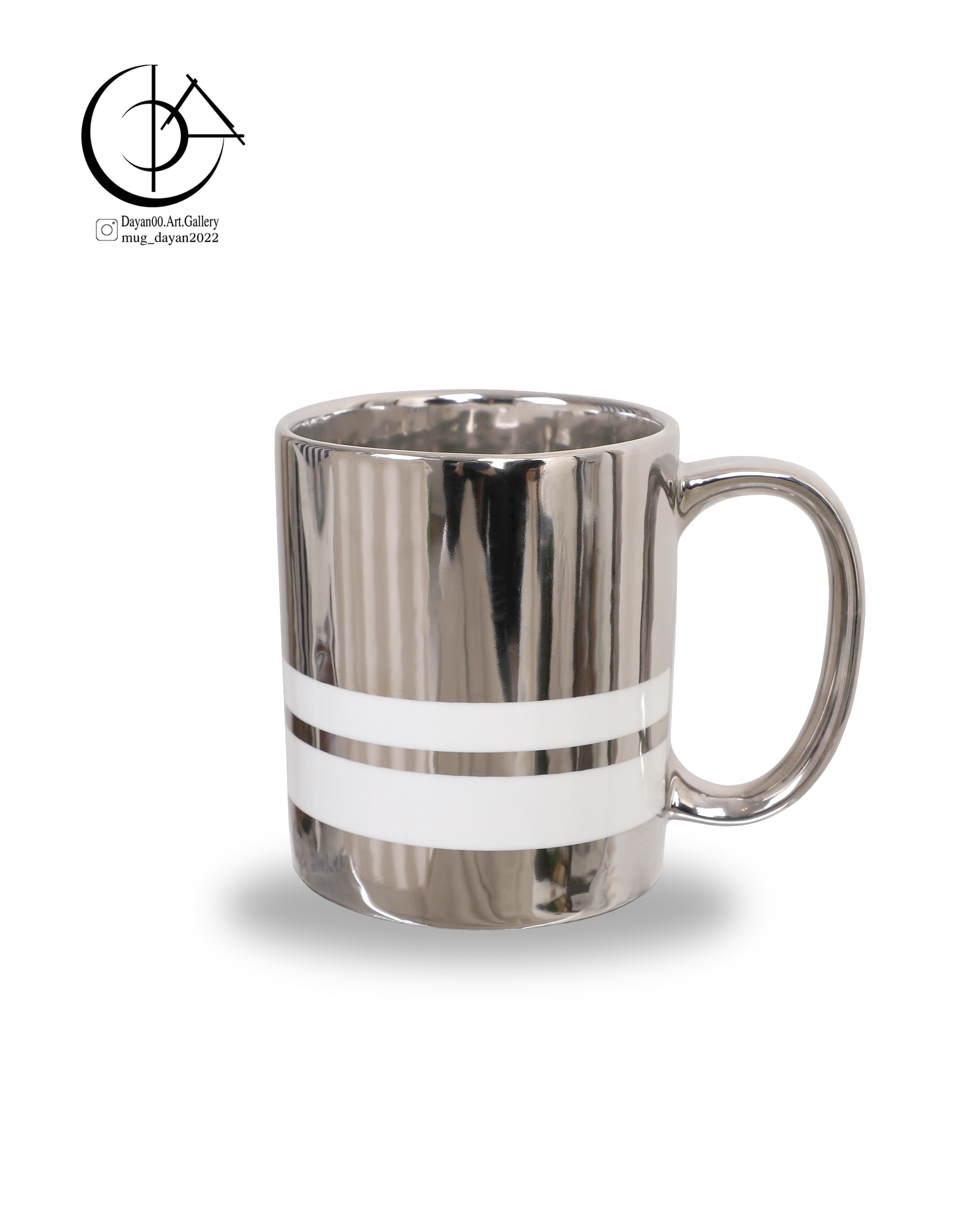 ماگ چینی دایان گالری مدل Cs112 رنگ نقره ای — تصویر ۲