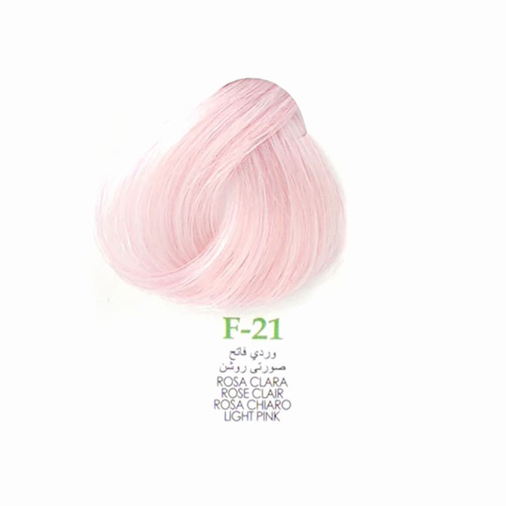 رنگ مو کم آمونیاک120 میل گارنیک F-21 صورتی روشن GARNIC LIGHT PINK — تصویر ۳