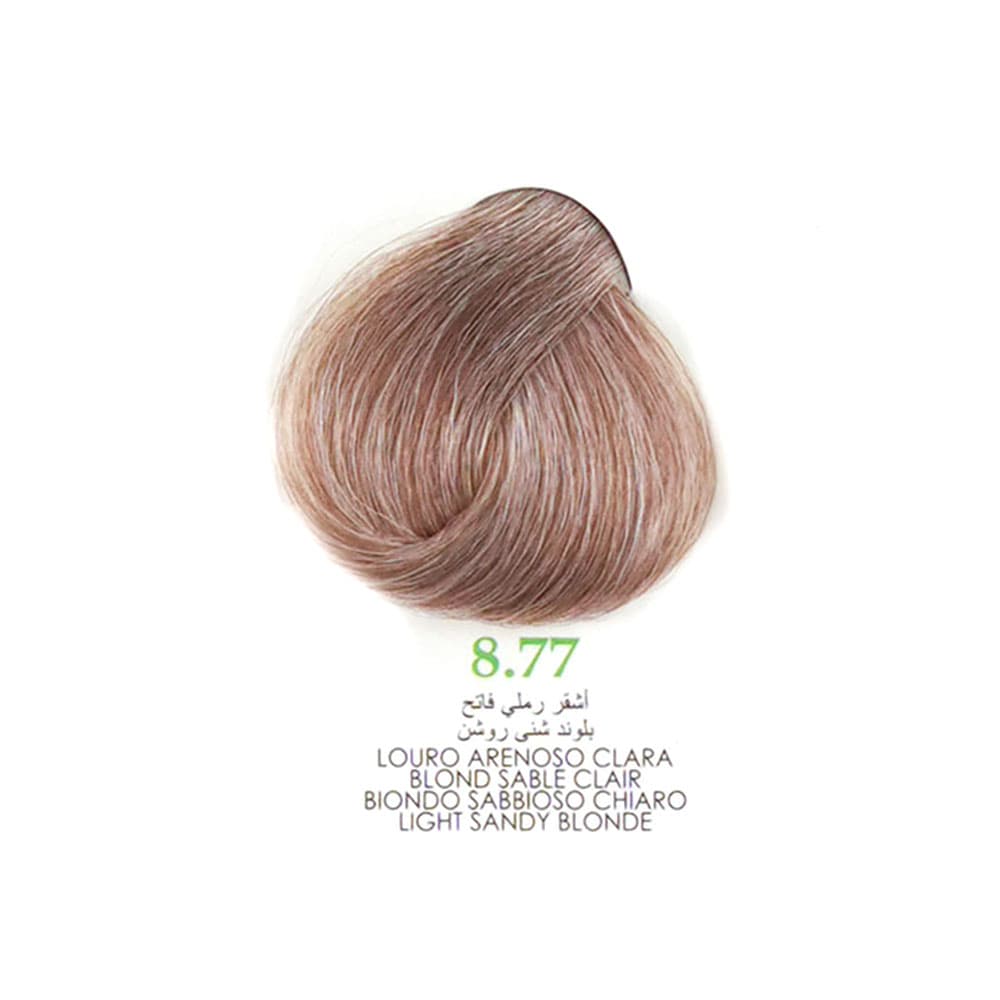 رنگ مو کم آمونیاک120 میل گارنیک 8.77 بلوند شنی روشن GARNIC LIGHT SANDY BLONDE — تصویر ۳