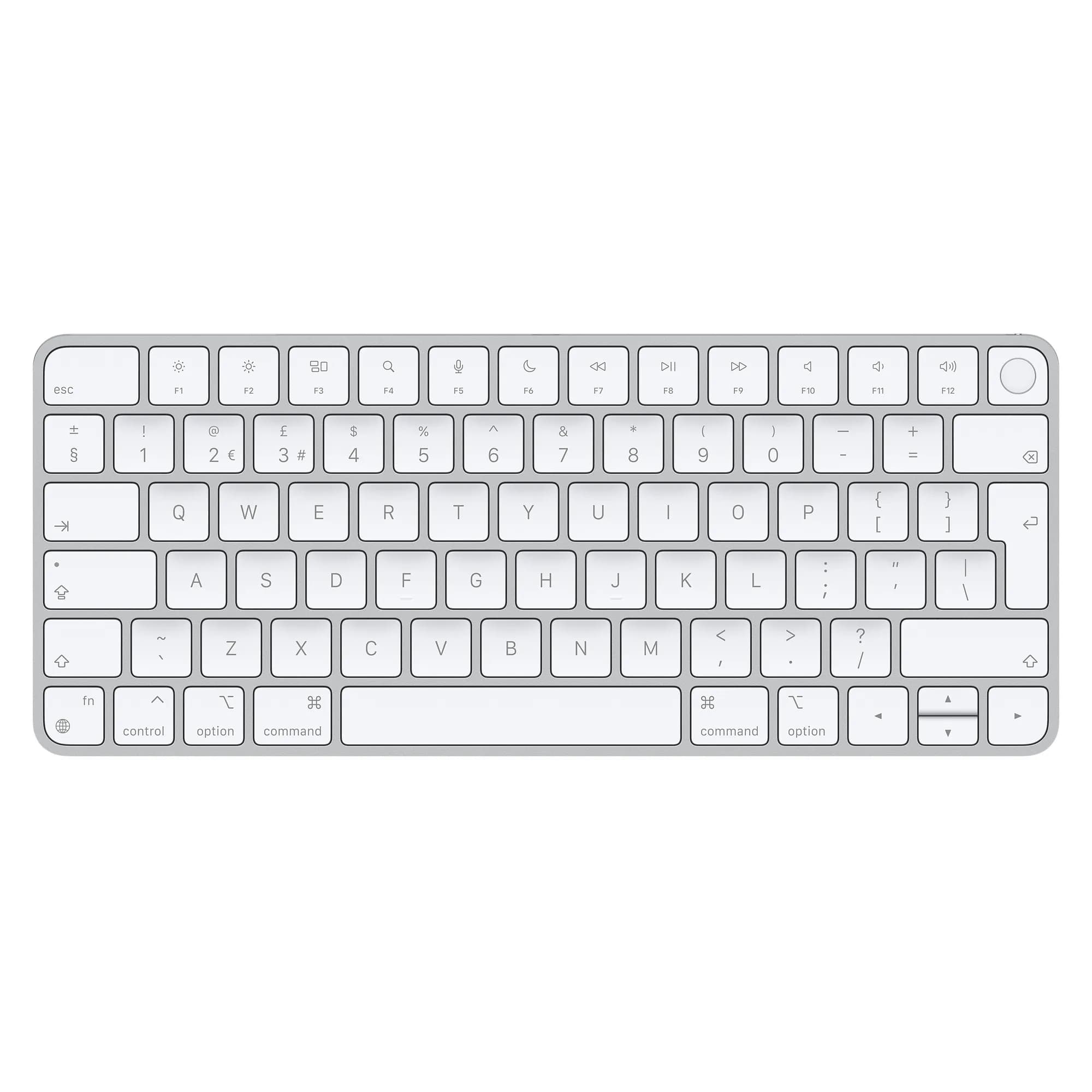 کیبورد اپل مدل English 2021 | سفید | Magic Keyboard with Touch ID | UK-English