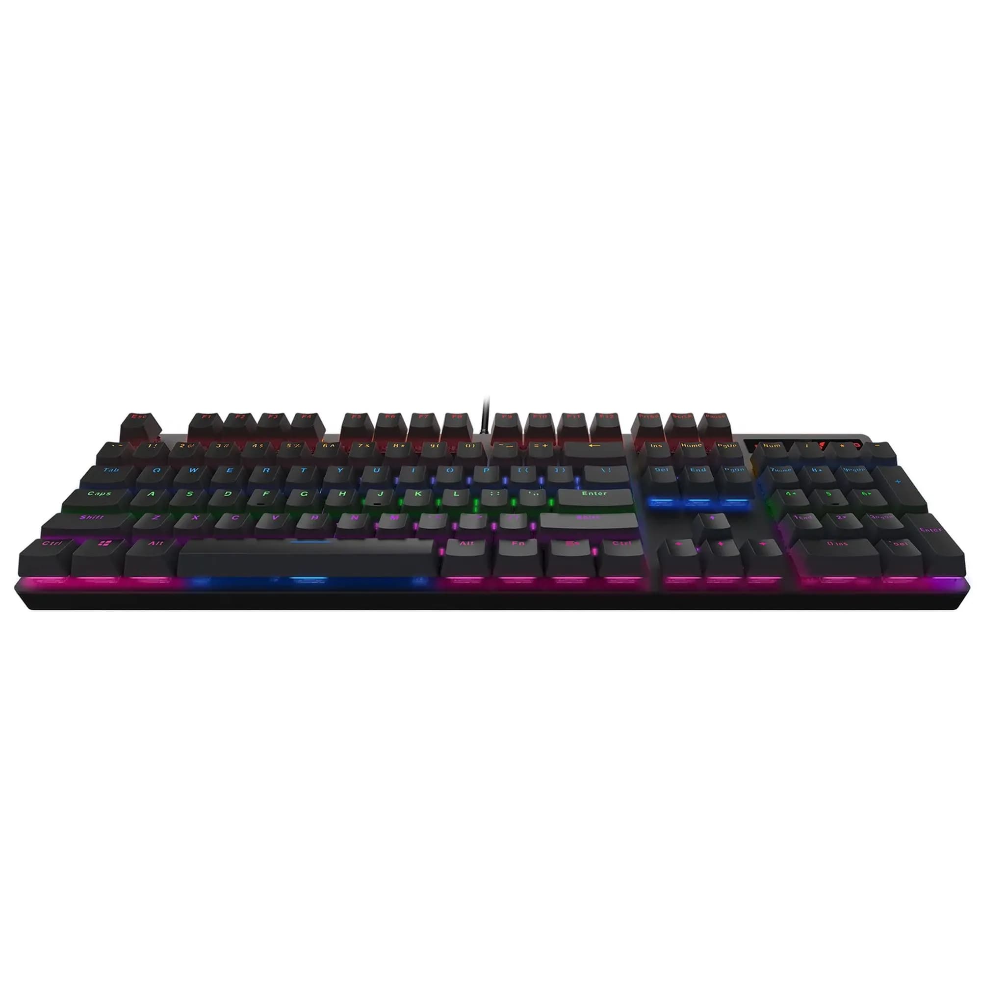 کیبورد گیمینگ مکانیکی رپو Rapoo V500PRO با سوییچ آبی و نورپردازی RGB | انتخاب حرفه‌ای گیمرها — تصویر ۷