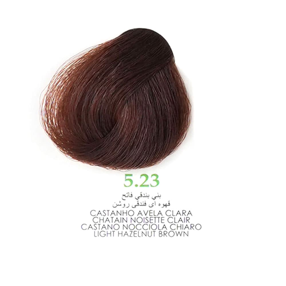 رنگ مو کم آمونیاک120 میل گارنیک 5.23 قهوه فندقی روشن GARNIC LIGHT HAZELNUT BROWN — تصویر ۳