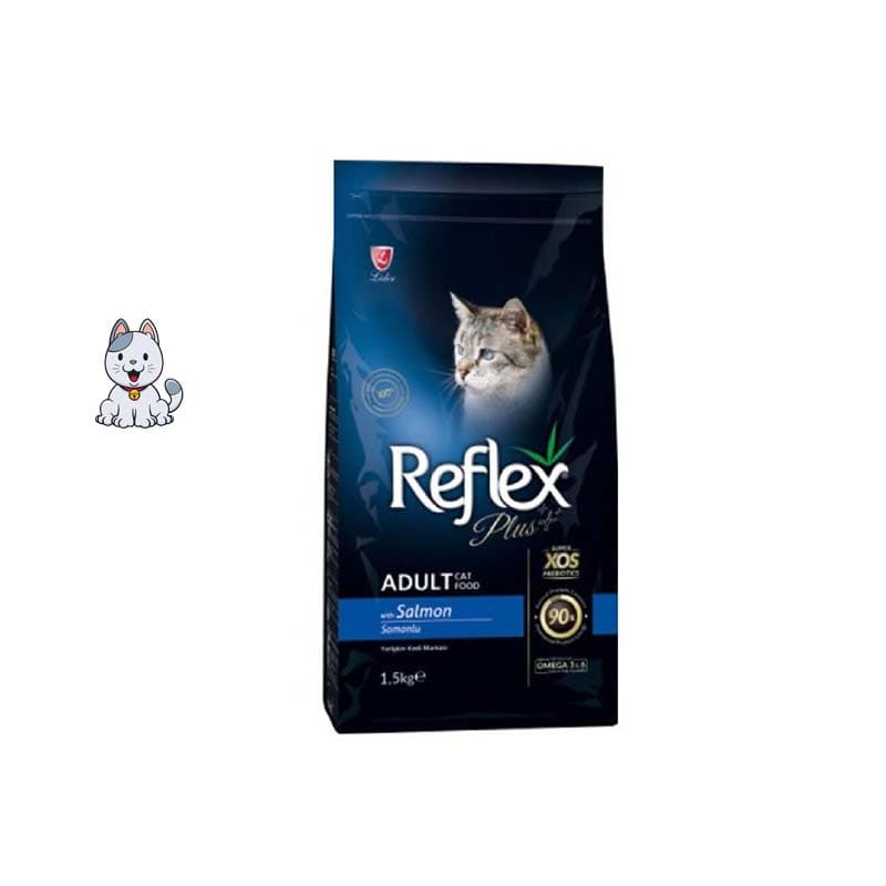 غذا خشک گربه با طعم ماهی رفلکس پلاس وزن 1.5 کیلوگرم Reflex Plus Salmon